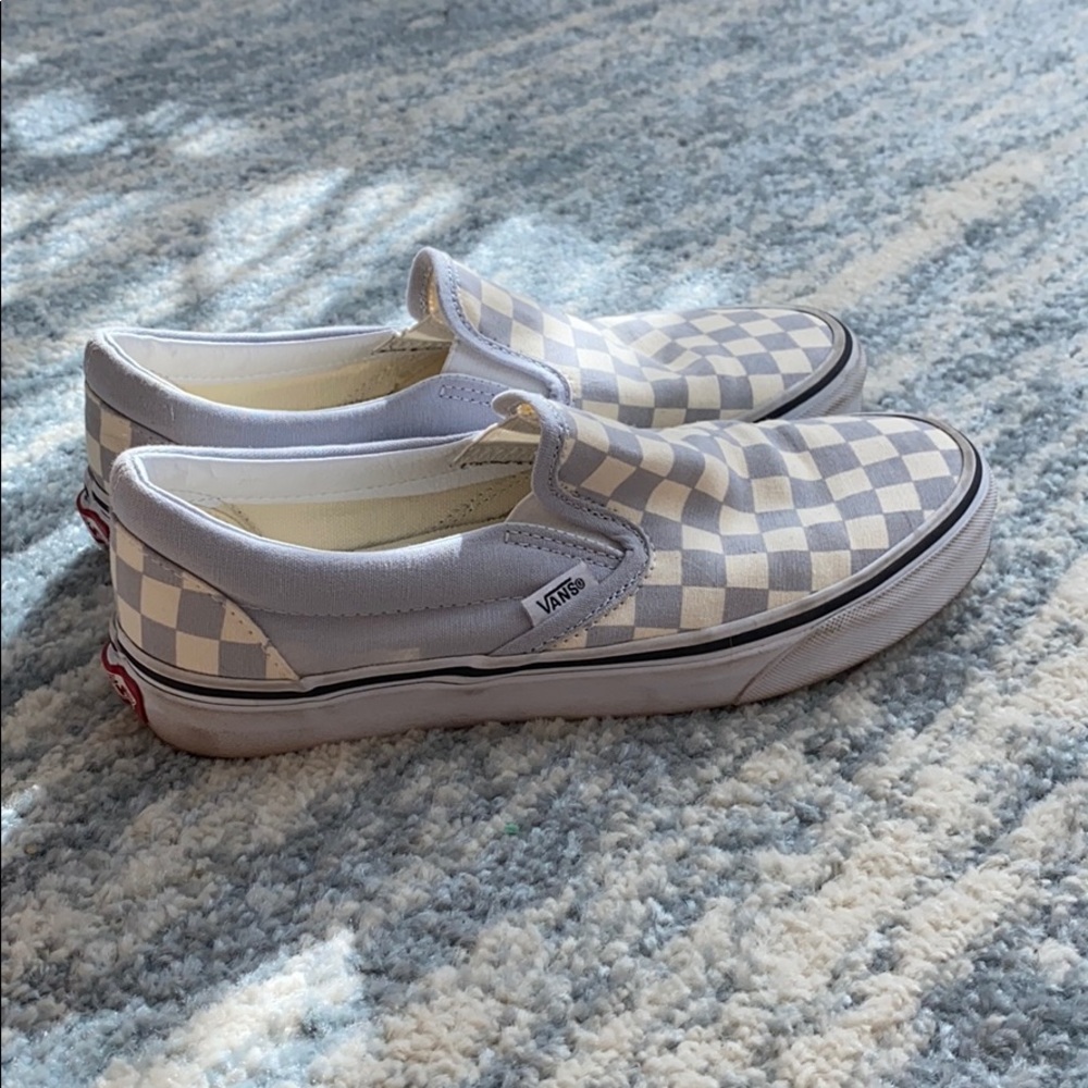 grey checkered vans men’s 6 women’s 7.5